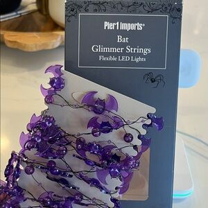 Pier 1 Bat Glimmer Strings with Purple LED Lights
